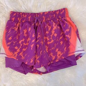 Champion Purple & Orange Running Shorts | SZ M